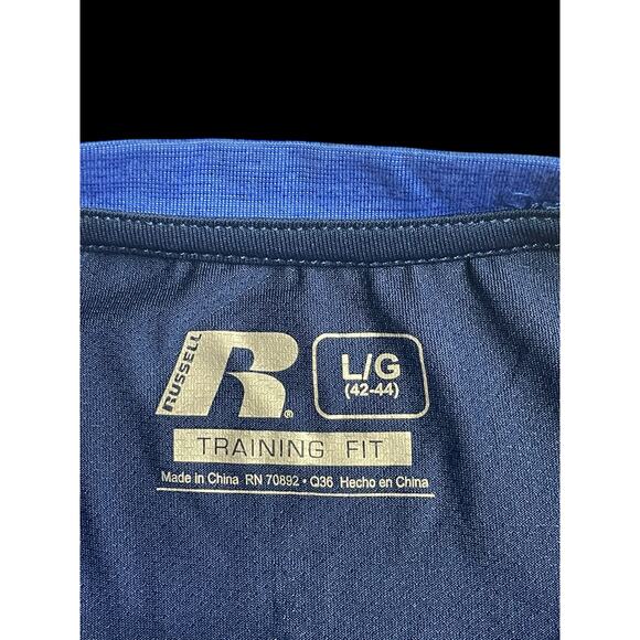 Russell Training Fit Dri-Power 360 Blue Athletic Shirt Men's Size Large - Picture 5 of 11